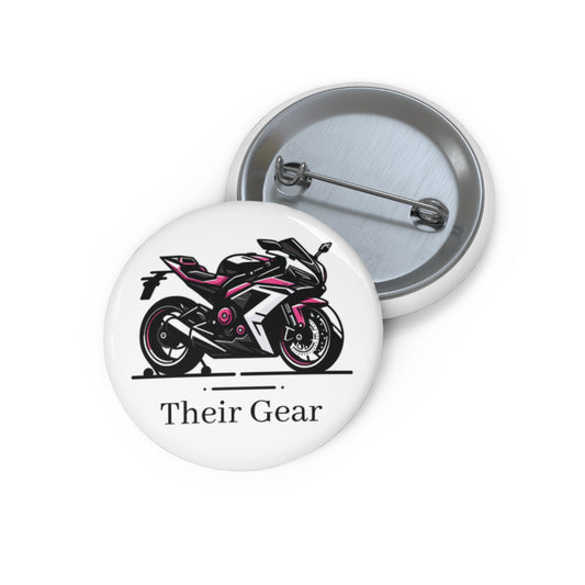 Motorcycle Pin Buttons
